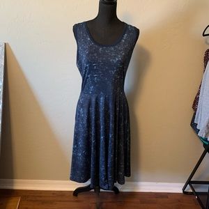 Lularoe Nicki blue Dress with pockets